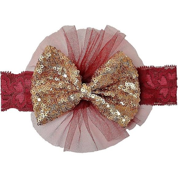 NWT Beautiful Sparkling Sequin Bow Baby Dress Christmas Flower Girl Page… - Picture 3 of 12